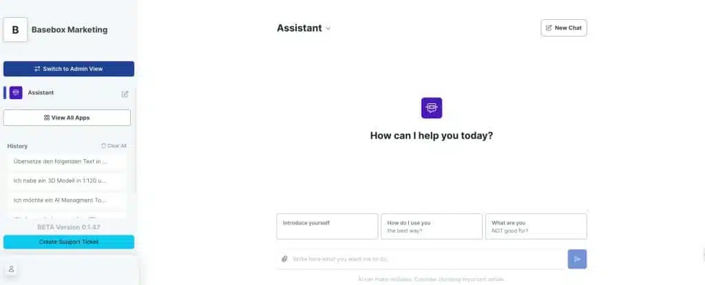 basebox AI Assistent